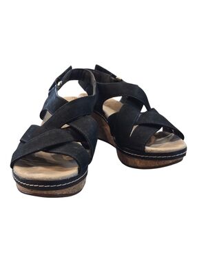 Clarks Wedge Sandal, Size 10, Ortholite Collection, Ajustable Strap.